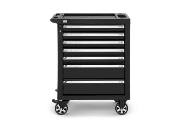 HBM Werkzeugwagen mit 7 Schubladen, 76,5 cm, schwarz – Bild 2
