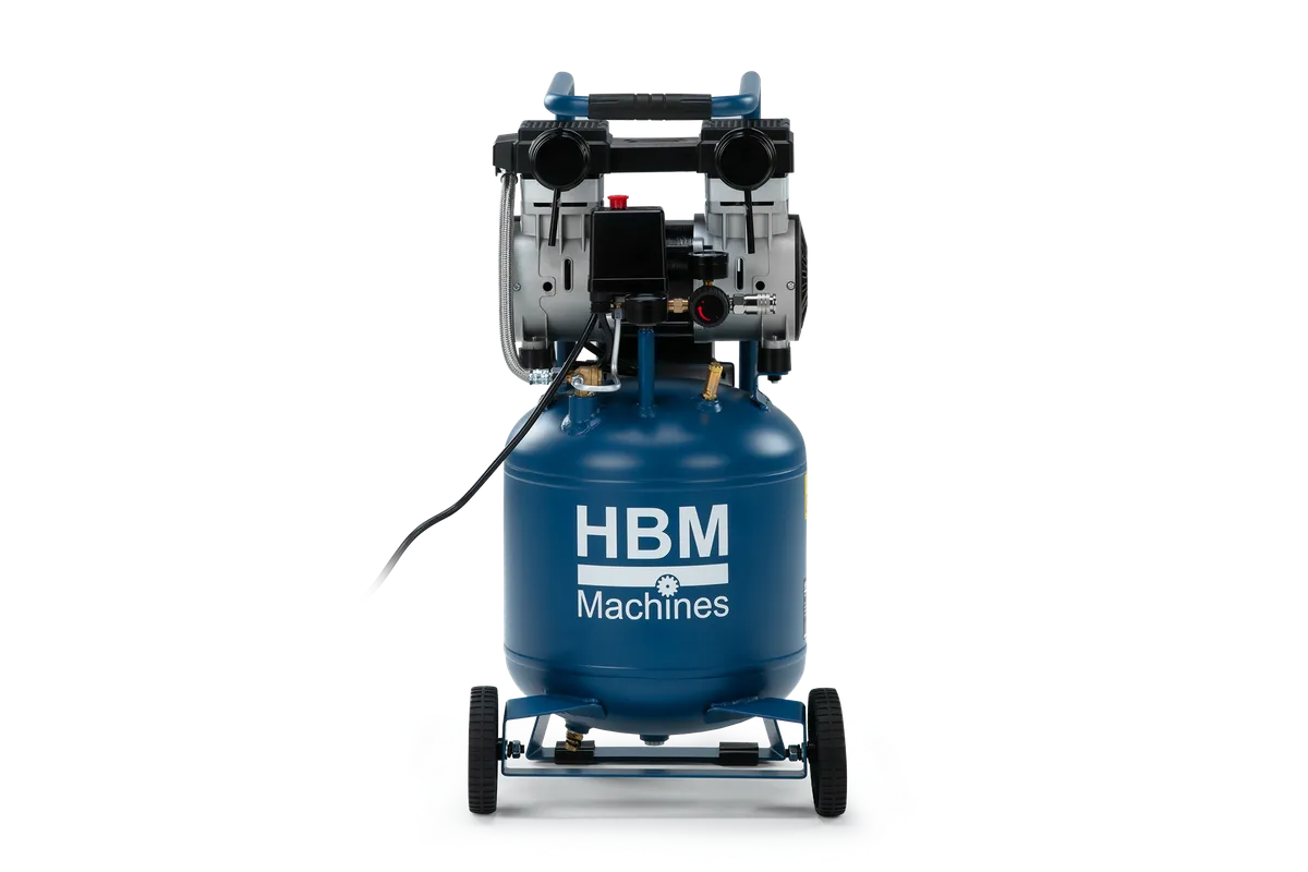 HBM stehender ölfreier Kompressor, 24 Liter, 10 Bar, 1,3 PS