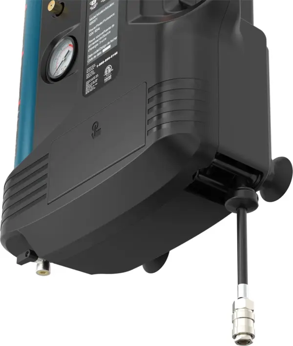 HBM Wand- und tragbarer ölfreier Kompressor, 2 Liter, 8 Bar, 1,2 PS – Bild 3