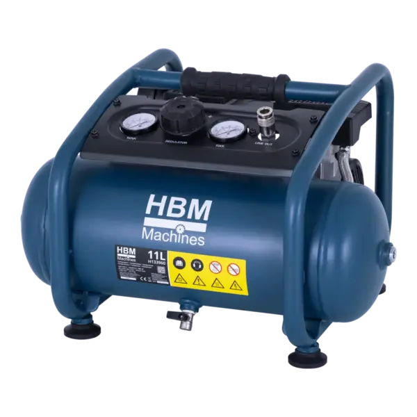 HBM ölfreier Kompressor, 11 Liter, 10 Bar, 1 PS HBM ölfreier Kompressor, 11 Liter, 10 Bar, 1 PS