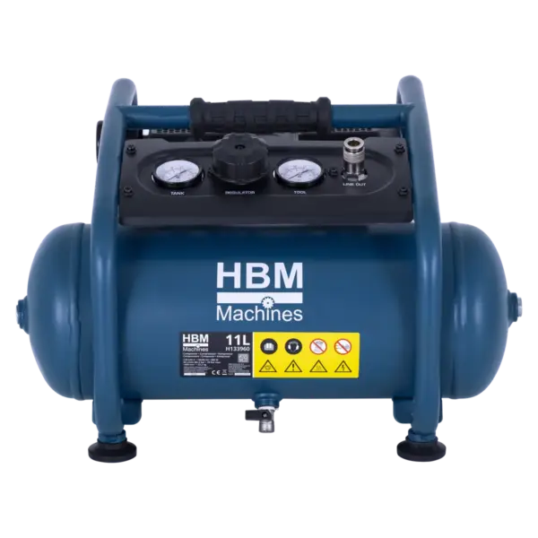 HBM ölfreier Kompressor, 11 Liter, 10 Bar, 1 PS – Bild 2 HBM ölfreier Kompressor, 11 Liter, 10 Bar, 1 PS – Bild 2
