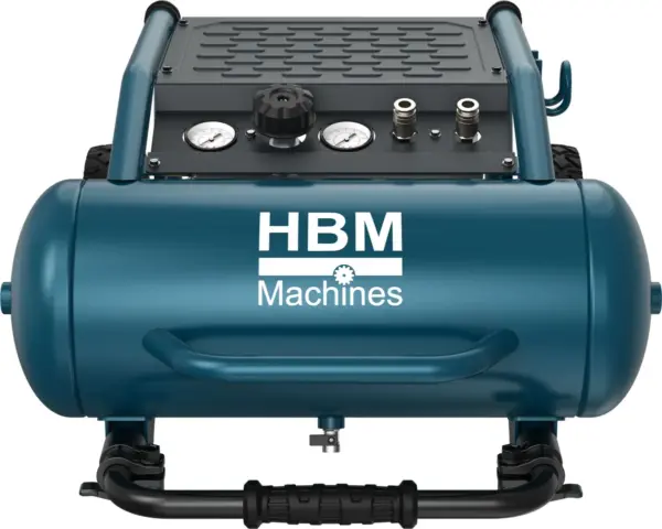 HBM ölfreier leiser Kompressor, 19 Liter, 10 Bar, 1,6 PS – Bild 2