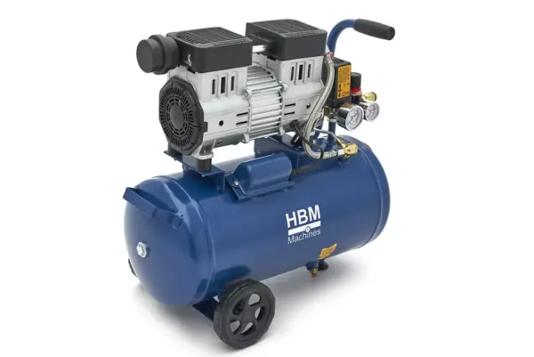 HBM ölfreier leiser Kompressor, 24 Liter, 8 Bar, 1 PS – Bild 3