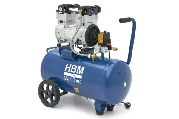 HBM ölfreier leiser Kompressor, 50 Liter, 8 Bar, 2 PS HBM ölfreier leiser Kompressor, 50 Liter, 8 Bar, 2 PS