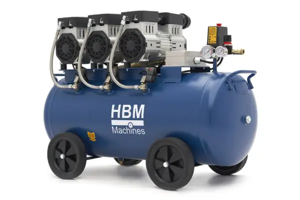 HBM ölfreier leiser Kompressor, 90 Liter, 8 Bar, 3 PS – Bild 3