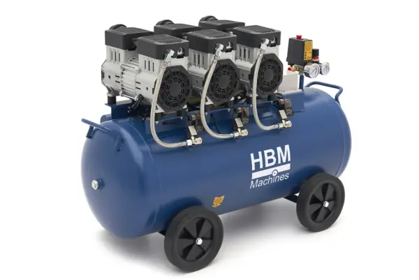 HBM ölfreier leiser Kompressor, 90 Liter, 8 Bar, 3 PS – Bild 7