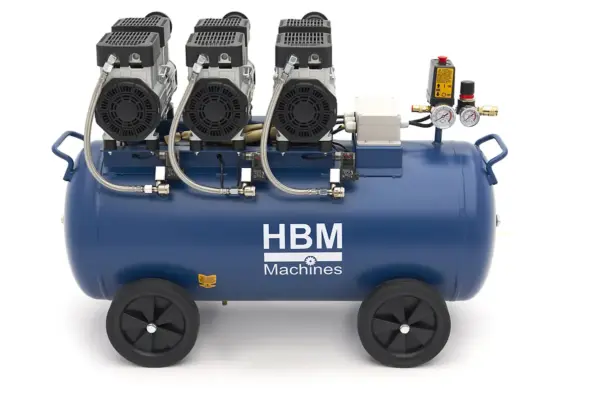 HBM ölfreier leiser Kompressor, 90 Liter, 8 Bar, 3 PS – Bild 8