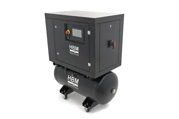 HBM Schraubenkompressor, 160 Liter, 10 Bar, 5 PS, 400V – Bild 2 HBM Schraubenkompressor, 160 Liter, 10 Bar, 5 PS, 400V – Bild 2