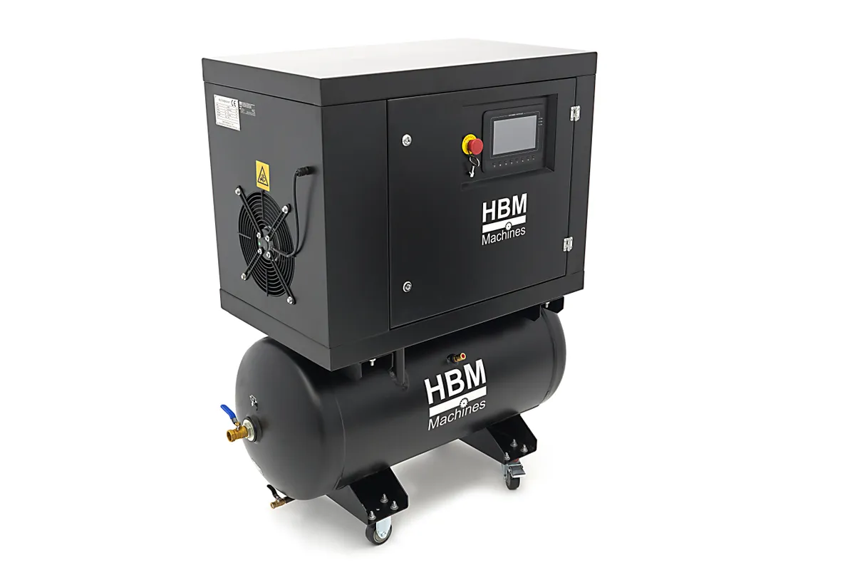 HBM Schraubenkompressor, 160 Liter, 10 Bar, 5 PS, 400V