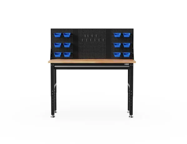HBM Heavy Duty Werkbank 152 cm, mit einer Schublade und Rückwand – Bild 2