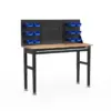 HBM Heavy Duty Werkbank 152 cm, mit einer Schublade und Rückwand – Bild 3