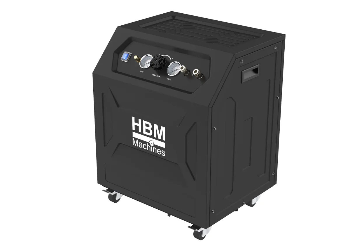 HBM ölfreier leiser Kompressor, 35 Liter, 10 Bar, 1,1 PS