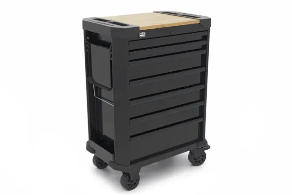 HBM Werkstattwagen 7 Schubladen, 71 cm, schwarz – Bild 2