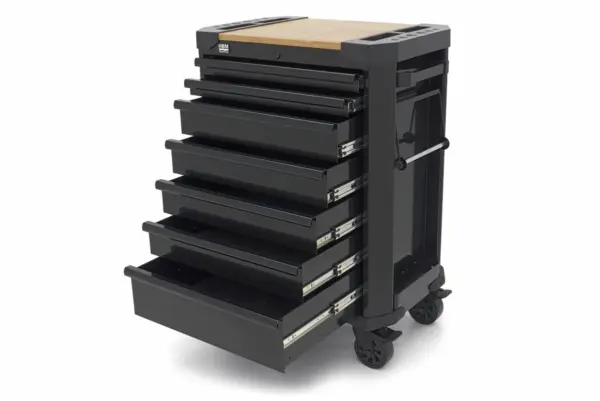 HBM Werkstattwagen 7 Schubladen, 71 cm, schwarz – Bild 4
