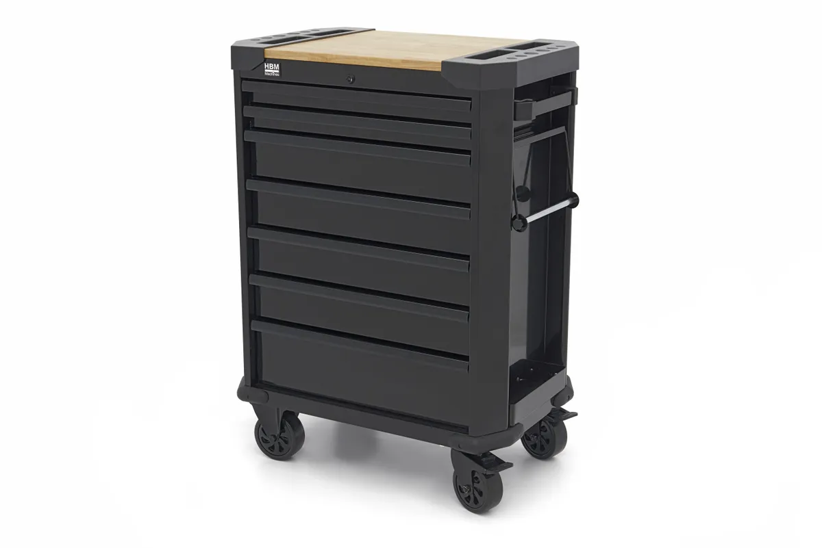 HBM Werkstattwagen 7 Schubladen, 71 cm, schwarz