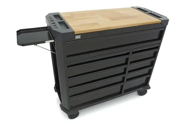 HBM Werkzeugwagen 11 Schubladen 109 cm schwarz – Bild 6