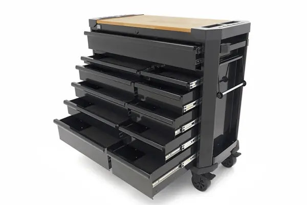 HBM Werkzeugwagen 11 Schubladen 109 cm schwarz – Bild 7