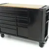 HBM Werkstattwagen 10 Schubladen 147 cm Schwarz