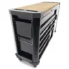 HBM Werkstattwagen 10 Schubladen 147 cm Schwarz – Bild 4