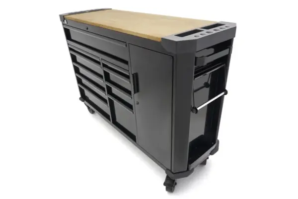 HBM Werkstattwagen 10 Schubladen 147 cm Schwarz – Bild 6