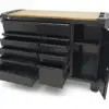 HBM Werkstattwagen 10 Schubladen 147 cm Schwarz – Bild 8