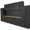 HBM Premium modulares Werkstattsystem, 16-teilig, mattschwarz – Bild 4