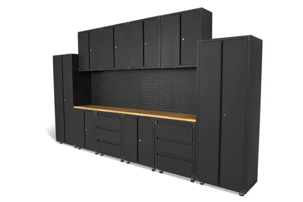 HBM Premium modulares Werkstattsystem, 16-teilig, mattschwarz – Bild 4