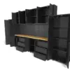 HBM Premium modulares Werkstattsystem, 16-teilig, mattschwarz – Bild 5