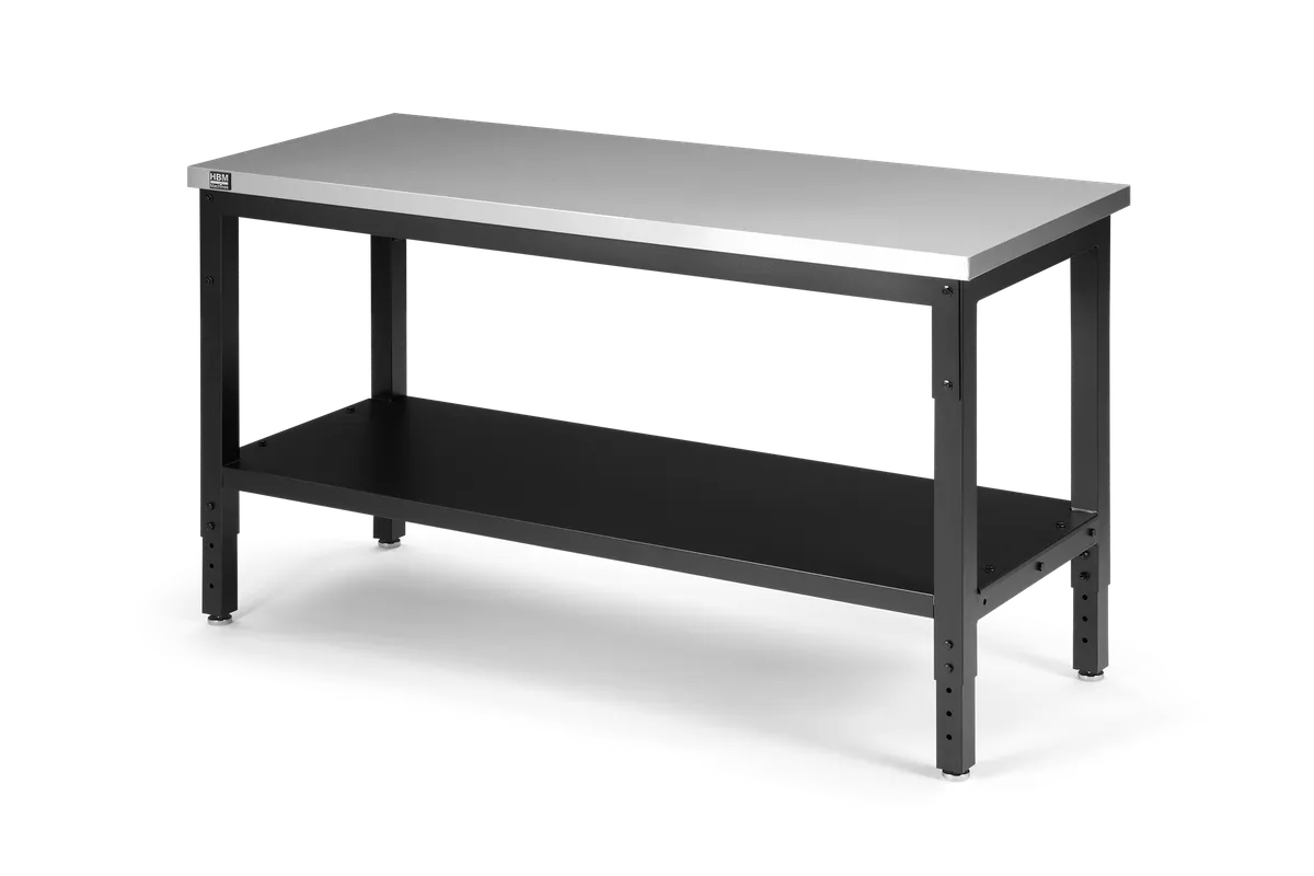 HBM Arbeitstisch Edelstahl 152 cm