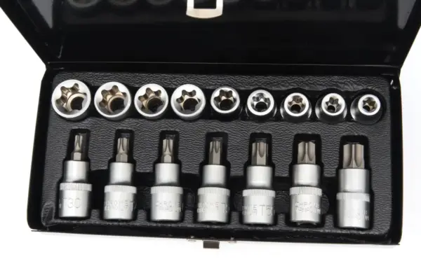 HBM Innen- und Außen-Torx-Steckschlüsselsatz 16-teilig 1/2″ – Bild 2