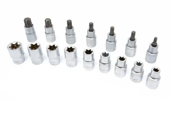 HBM Innen- und Außen-Torx-Steckschlüsselsatz 16-teilig 1/2″ – Bild 3