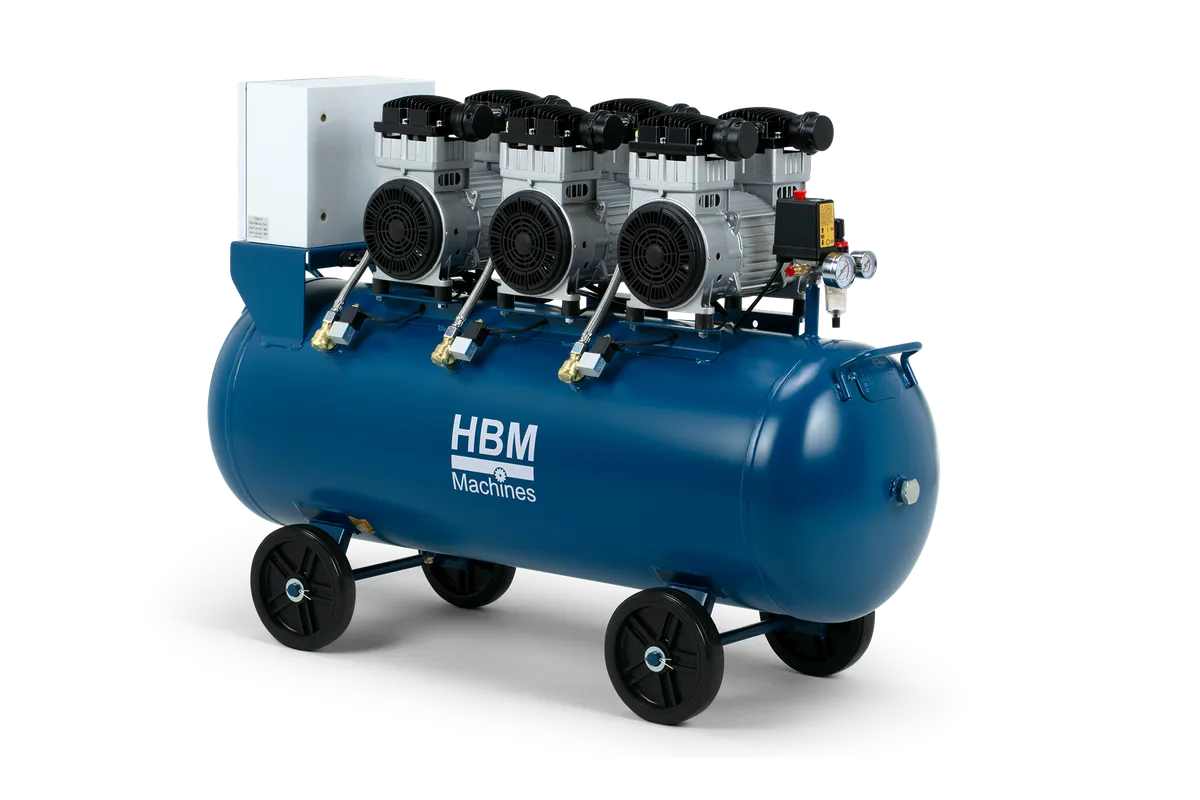 HBM ölfreier Kompressor, 150 Liter, 8 Bar, 6 PS, 400V