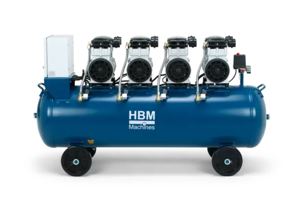 HBM ölfreier Kompressor, 200 Liter, 10 Bar, 8 PS, 400V – Bild 2