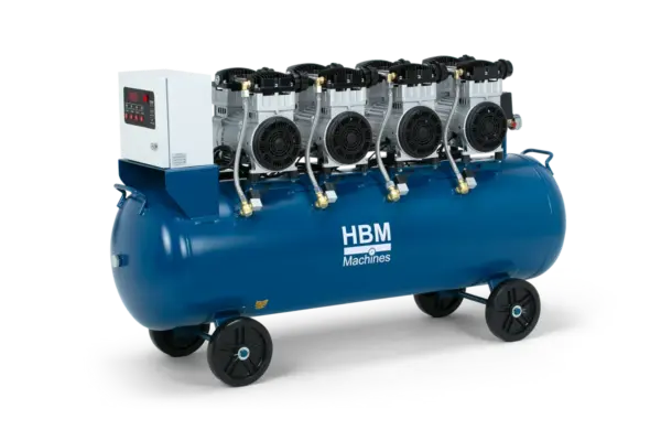 HBM ölfreier Kompressor, 200 Liter, 10 Bar, 8 PS, 400V – Bild 3