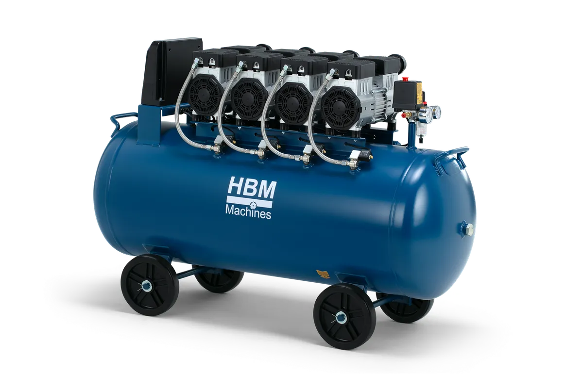 HBM ölfreier leiser Kompressor, 200 Liter, 8 Bar, 4 PS