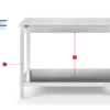 HBM Werkbank Edelstahl 120 cm – Bild 8
