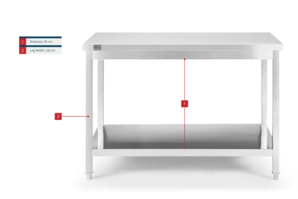 HBM Werkbank Edelstahl 120 cm – Bild 8