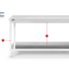 HBM Werkbank Edelstahl 150 cm – Bild 8