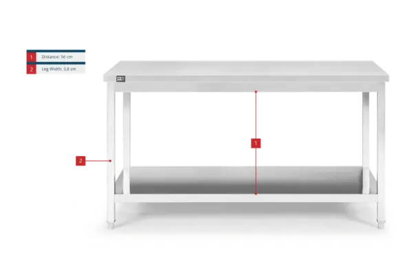 HBM Werkbank Edelstahl 150 cm – Bild 8