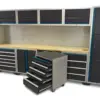 HBM professionelles Deluxe modulares Werkstattsystem, 16-teilig, schwarz-blau – Bild 2