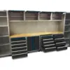 HBM professionelles Deluxe modulares Werkstattsystem, 16-teilig, schwarz-blau – Bild 3