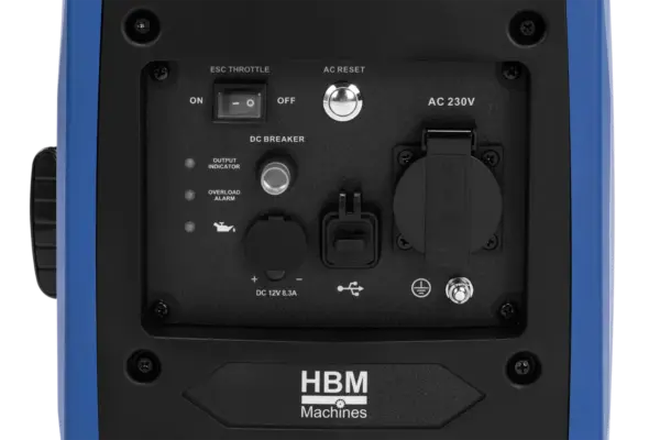 HBM Stromerzeuger 1800 W, 230 V, Benzin, Inverter – Bild 5
