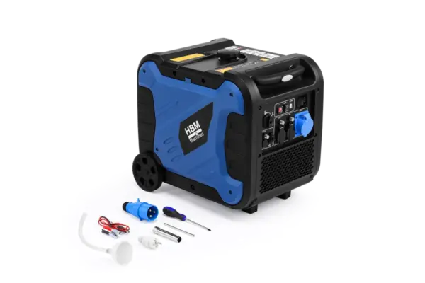 HBM Stromerzeuger 6000 W, 230 V, Benzin, Inverter – Bild 5