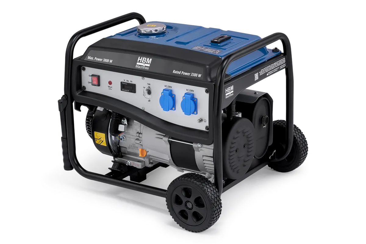 HBM Stromerzeuger 3200 W, 230 V, Benzin
