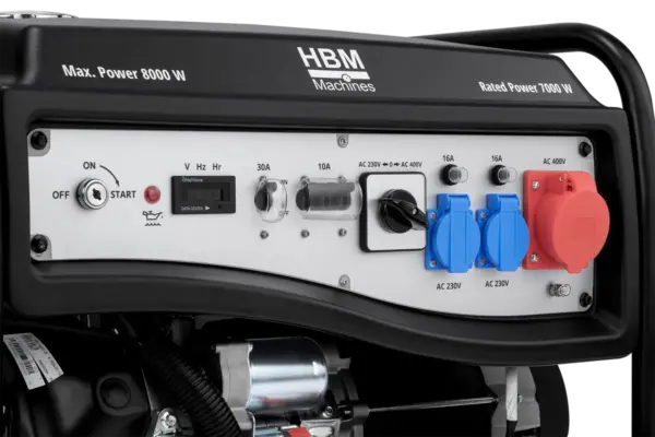 HBM Stromerzeuger 7000 W, 230/400 V, Benzin – Bild 6 HBM Stromerzeuger 7000 W, 230/400 V, Benzin – Bild 6