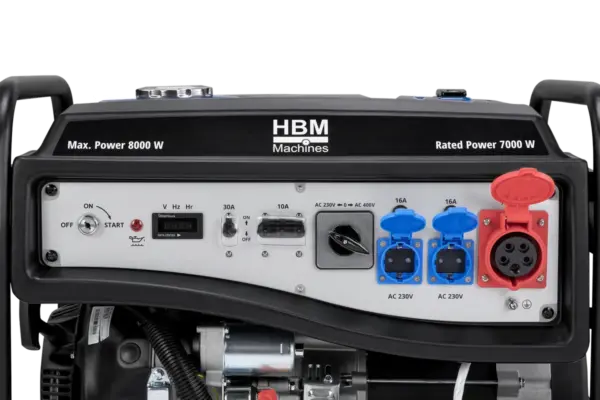 HBM Stromerzeuger 7000 W, 230/400 V, Benzin – Bild 7 HBM Stromerzeuger 7000 W, 230/400 V, Benzin – Bild 7