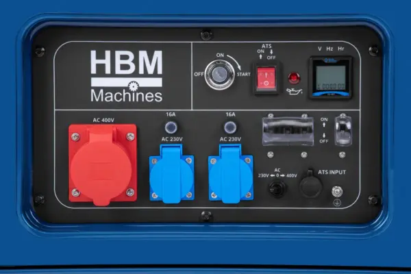 HBM Stromerzeuger 6500 W, 230/400 V, Diesel – Bild 6