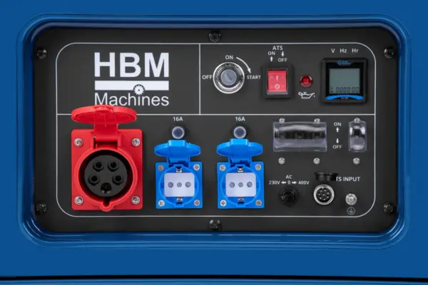 HBM Stromerzeuger 6500 W, 230/400 V, Diesel – Bild 7