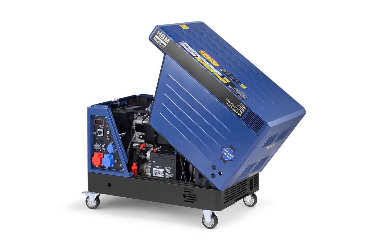HBM Dieselgenerator mit 733 cm³ Dieselmotor 230V/400V 8500W