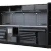HBM modulares Werkstattsystem extra tief, 14-teilig, schwarz/grau – Bild 4